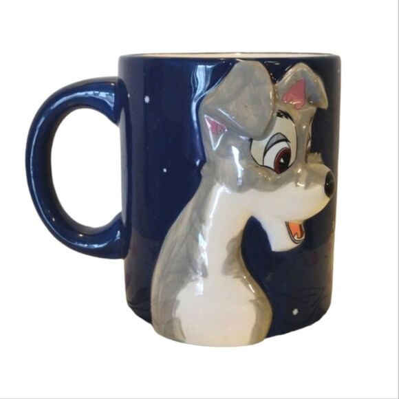 Disney Lady And The Tramp 3D Ceramic Mug NWOT - Picture 2 of 14
